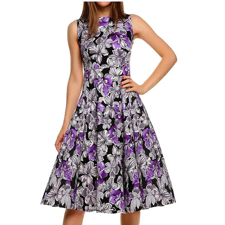Vintage Floral Maxi Dress