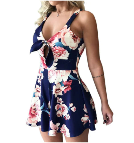 Floral Print Strap Jumpsuit
