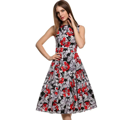 Vintage Floral Maxi Dress
