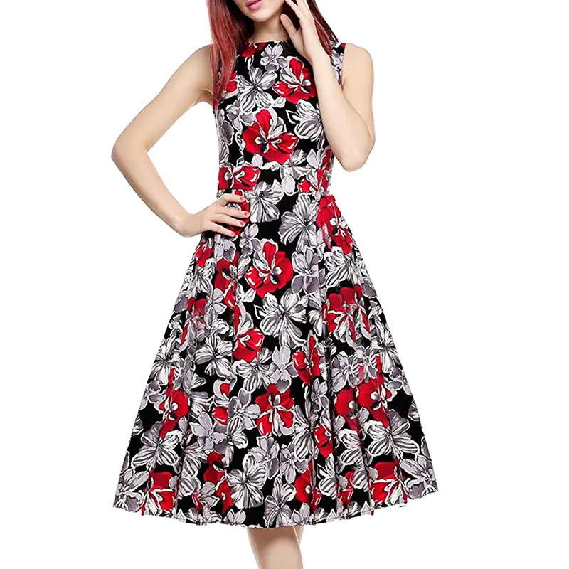 Vintage Floral Maxi Dress
