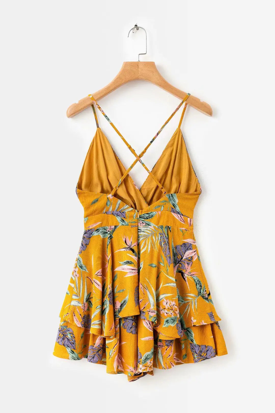 Floral Print Strap Dress (Sleeveless)