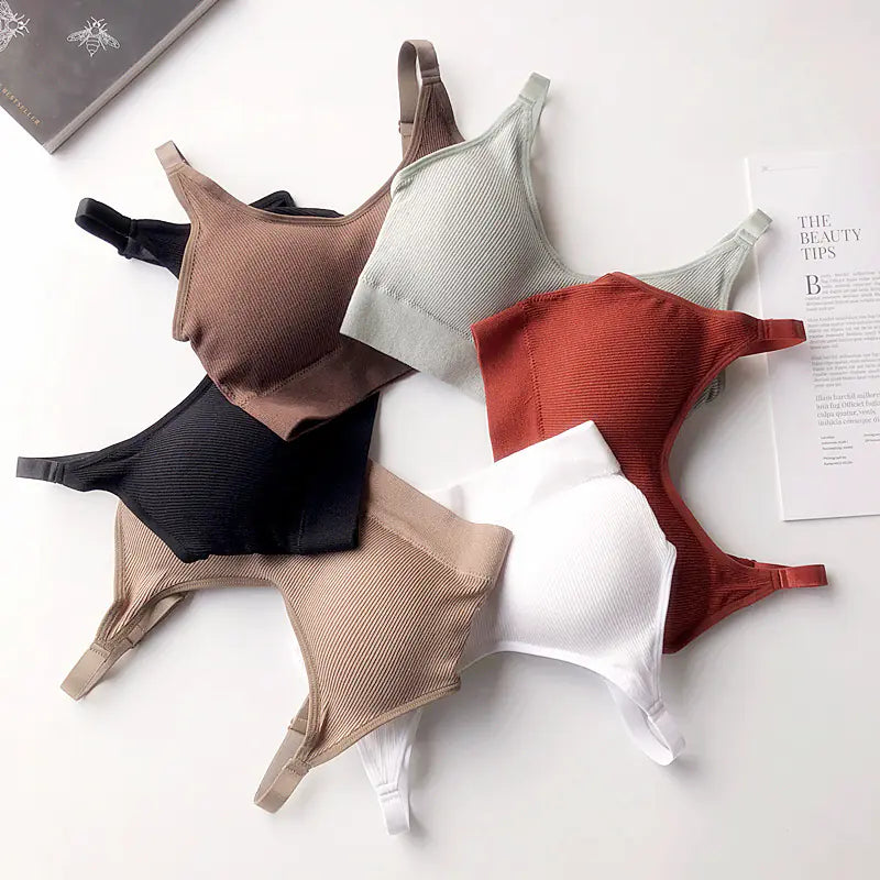 Seamless Cotton Sports Bra, Comfortable and Breathable