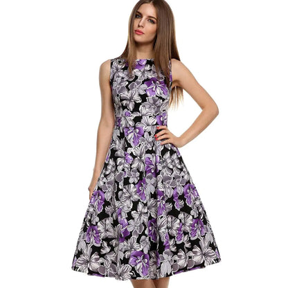 Vintage Floral Maxi Dress