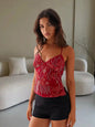 Beaded Floral Top