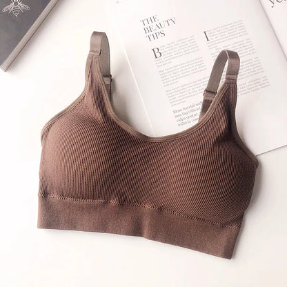 Seamless Cotton Sports Bra, Comfortable and Breathable
