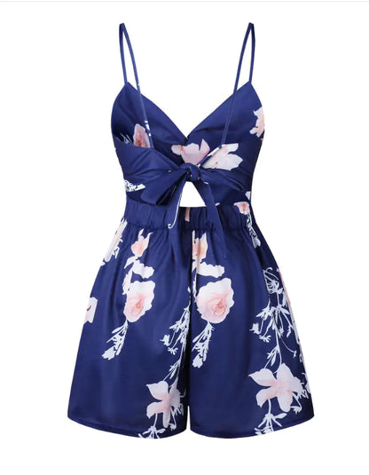 Floral Print Strap Jumpsuit